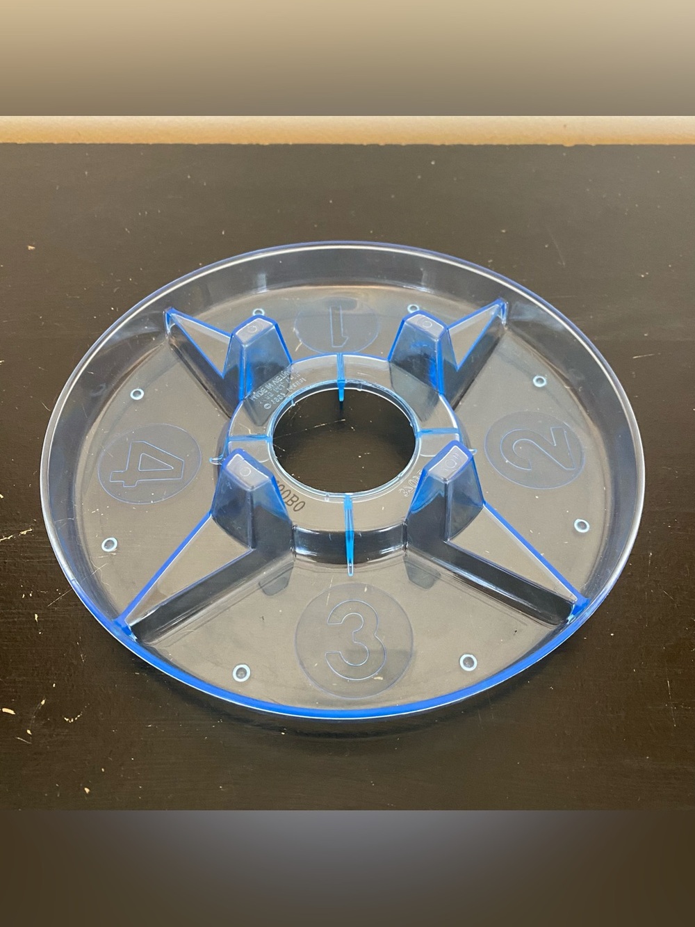 KerPlunk 2019 Blue Clear 4 Compartment Game Base Replacement Part Piece